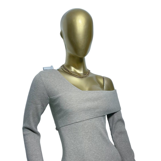 Vestido beige marca Miss Selfridge  talla US 8-10 nuevo