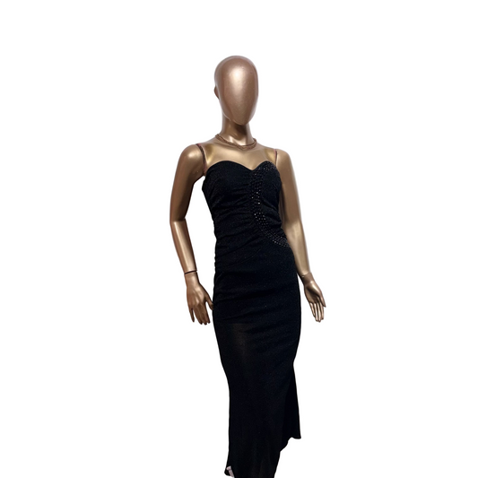 Vestido brillante palabra de honor Daisy Talla S Usado