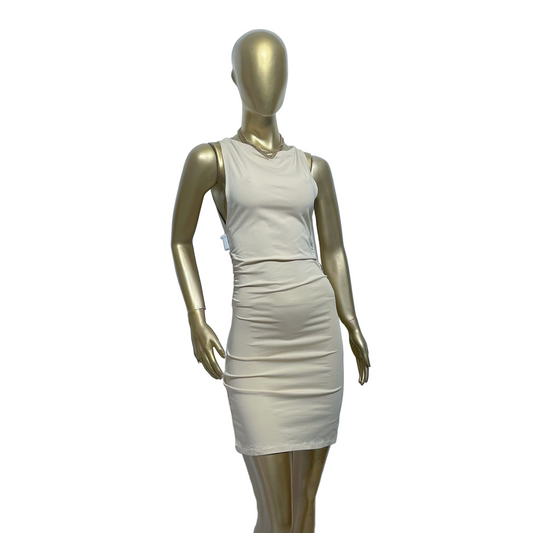 Vestido beige marca ASOS DESIGN talla US 2 nuevo