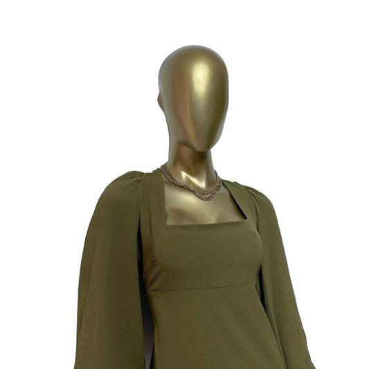 Vestido verde oliva marca ASOS DESIGN  talla US 8 nuevo