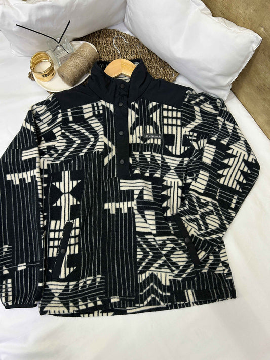 Chaqueta estampada polar Marca COLUMBIA Talla S Usado