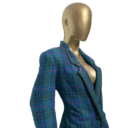 Blazer vintage de lana Cedars Talla S Usado