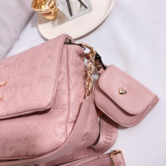 Cartera bandolera rosada Juicy Couture Nueva