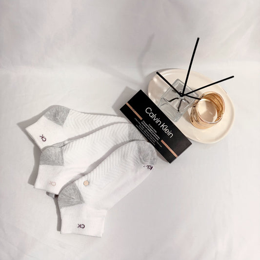 Pack de medias tobilleras Calvin Klein blancas Nuevas (2 pares)