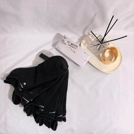 Pack de medias tobilleras Nike negras Nuevas con etiqueta (11 pares)