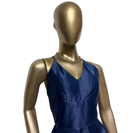 Vestido corto azul marino sin marca talla 6 usado