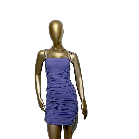 Vestido corto morado marca Fashion Nova usado