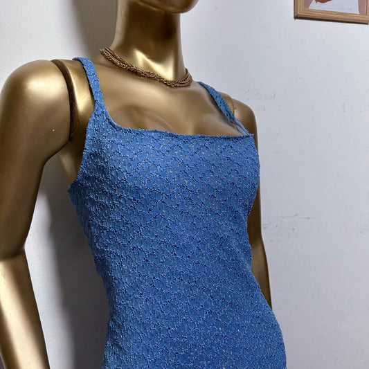 Vestido midi azul usado