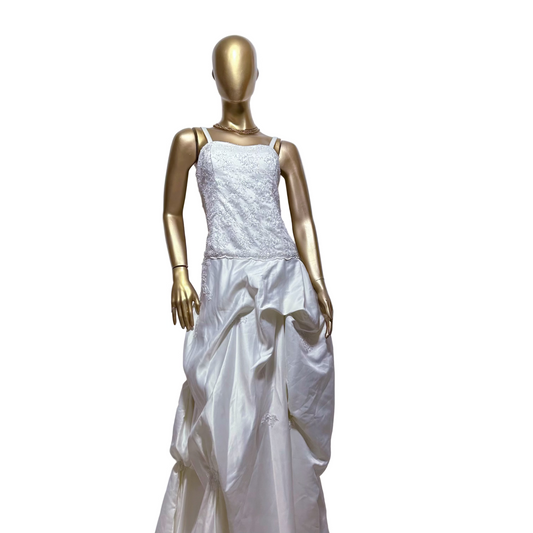 Vestido blanco sin marca usado