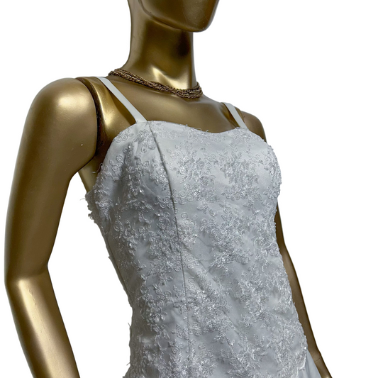 Vestido blanco sin marca usado