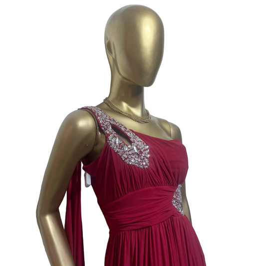 Vestido largo vino usado