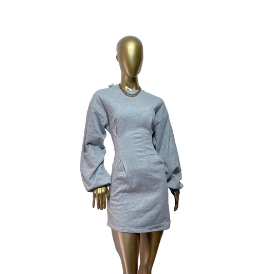 Vestido casual gris marca ASOS DESIGN talla US 6 nuevo