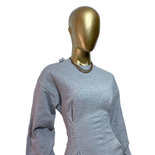 Vestido casual gris marca ASOS DESIGN talla US 6 nuevo