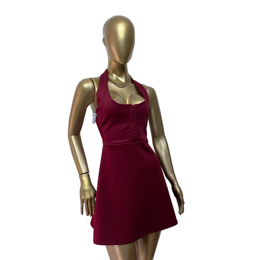 Vestido corto color vino marca ASOS DESIGN talla S nuevo