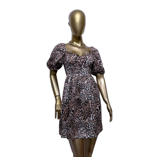 Vestido animal print marca Miss Selfridge talla 10 nuevo