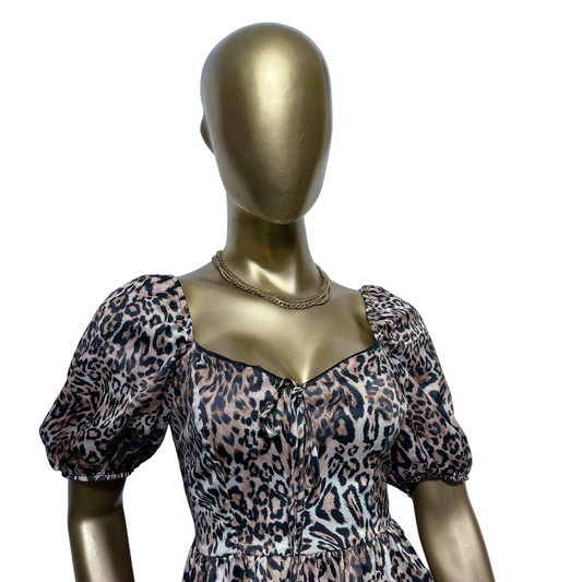 Vestido animal print marca Miss Selfridge talla 10 nuevo