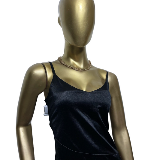 Vestido largo satinado marca VILA talla M nuevo