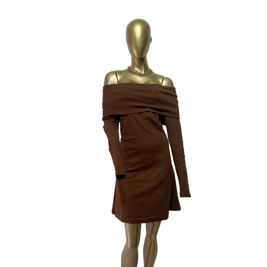 Vestido marrón marca ASOS DESIGN talla L nuevo