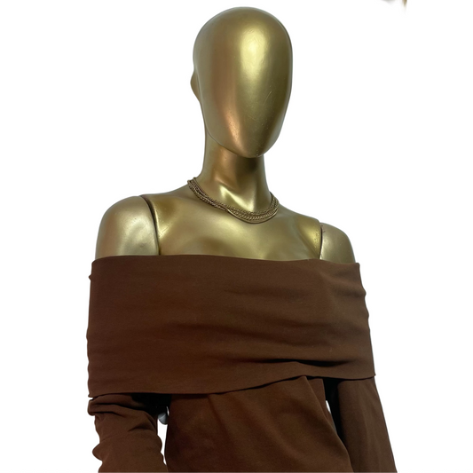 Vestido marrón marca ASOS DESIGN talla L nuevo