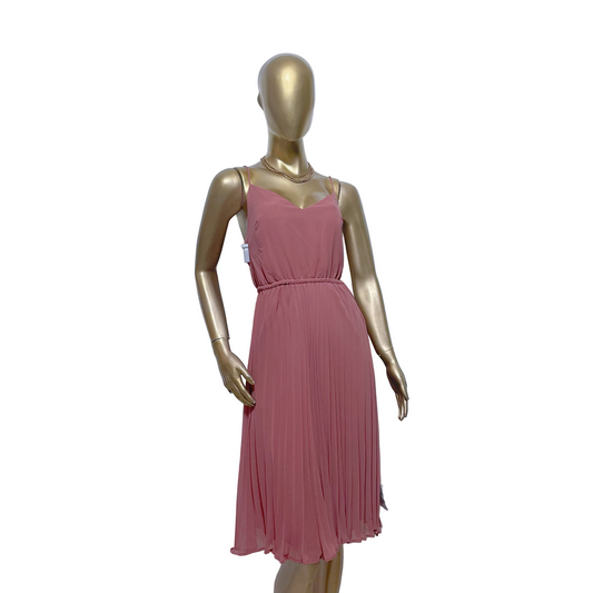 Vestido midi rosa marca ASOS DESIGN talla US 4 nuevo