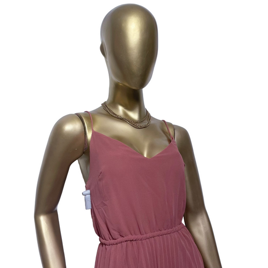 Vestido midi rosa marca ASOS DESIGN talla US 4 nuevo