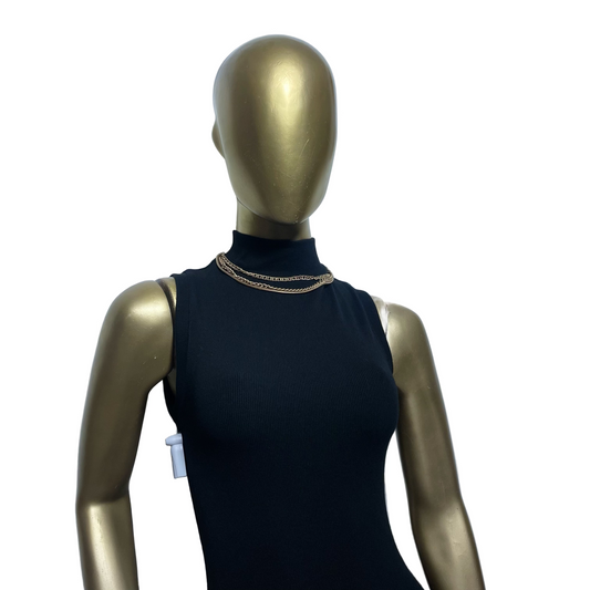 Vestido midi negro marca FOREVER 21 talla XS nuevo