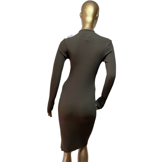 Vestido verde oscuro marca Forever 21 talla M nuevo