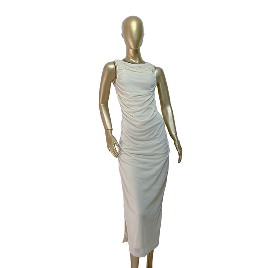 Vestido crema marca JJXX Talla XL nuevo