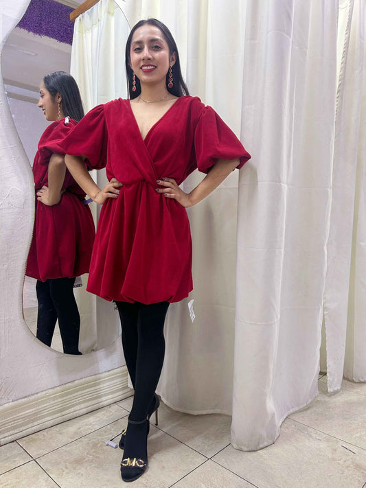 Vestido corto rojo marca ASOS DESIGN talla US 6 nuevo